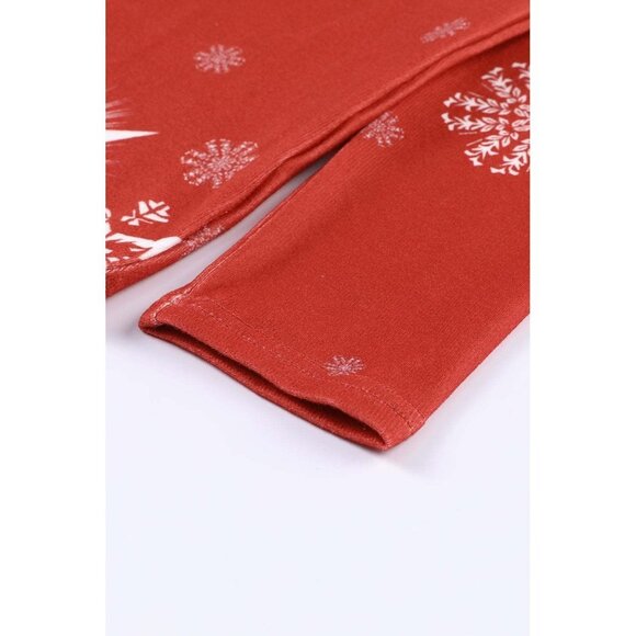 NWT NORACORA CHRISTMAS SNOWFLAKE ABSTRACT V NECK SHIFT CASUAL LONG SLEEVE TOP Si - Picture 4 of 9